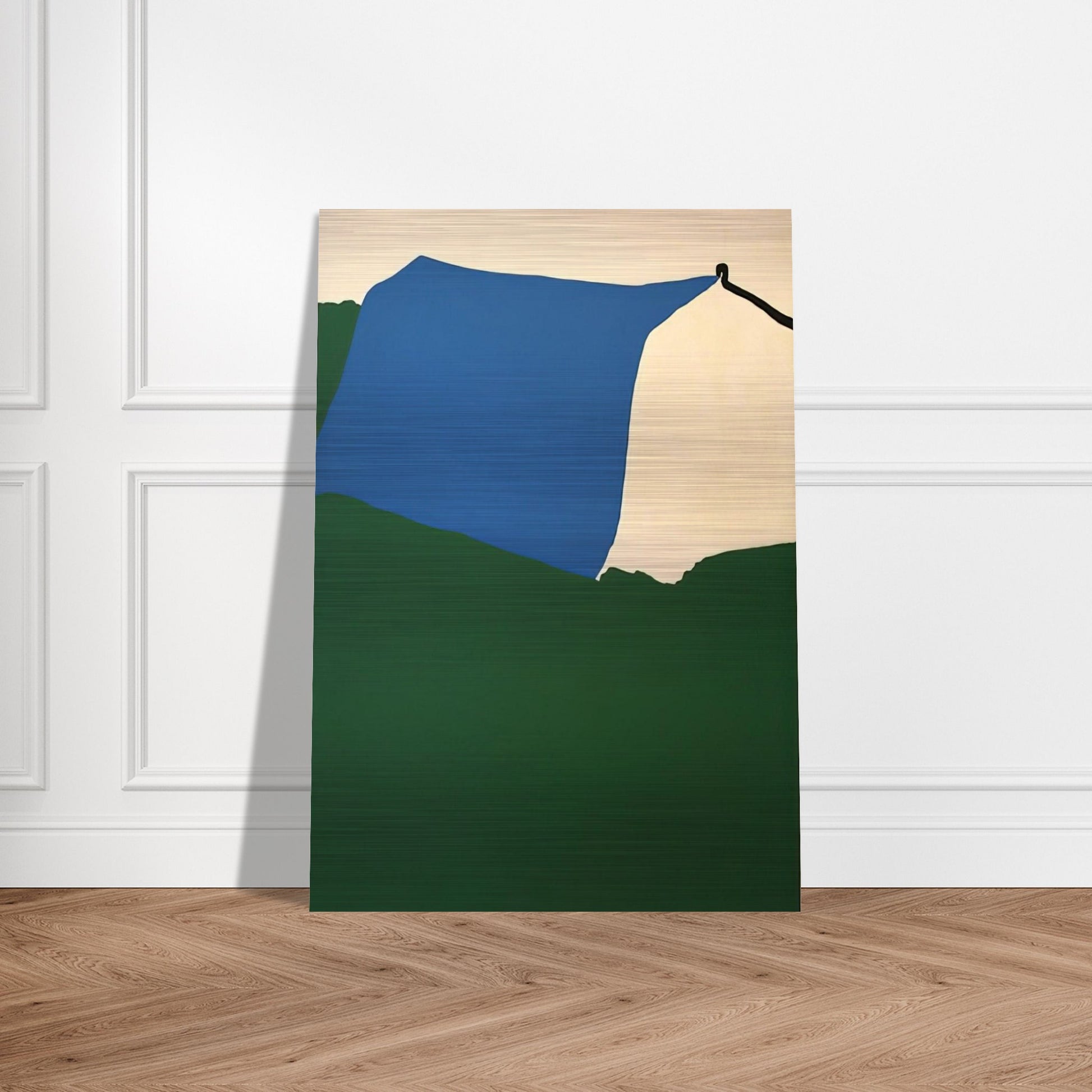 Camping II - 1970 - Ralston Crawford Brushed Aluminum Print - 70x100 cm / 28x40 inches | Ralston Crawford Aluminum Print | Ralston Crawford Prints