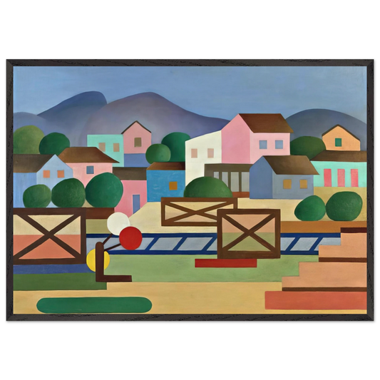 Level II Pass - Tarsila do Amaral Framed Art Print – Black Wooden Frame - Default Title - -Framed Art Print