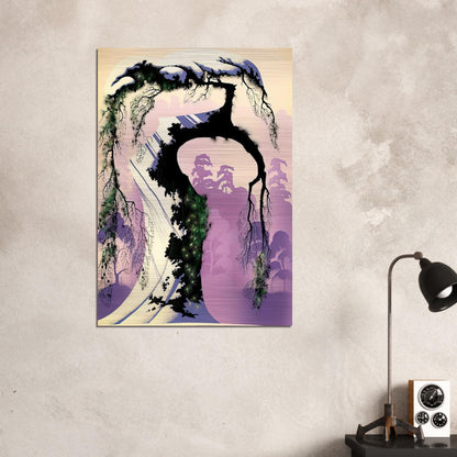 Norway Pine - Eyvind Earle Brushed Aluminum Print - 70x100 cm / 28x40 inches | Eyvind Earle Aluminum Print | Eyvind Earle Prints