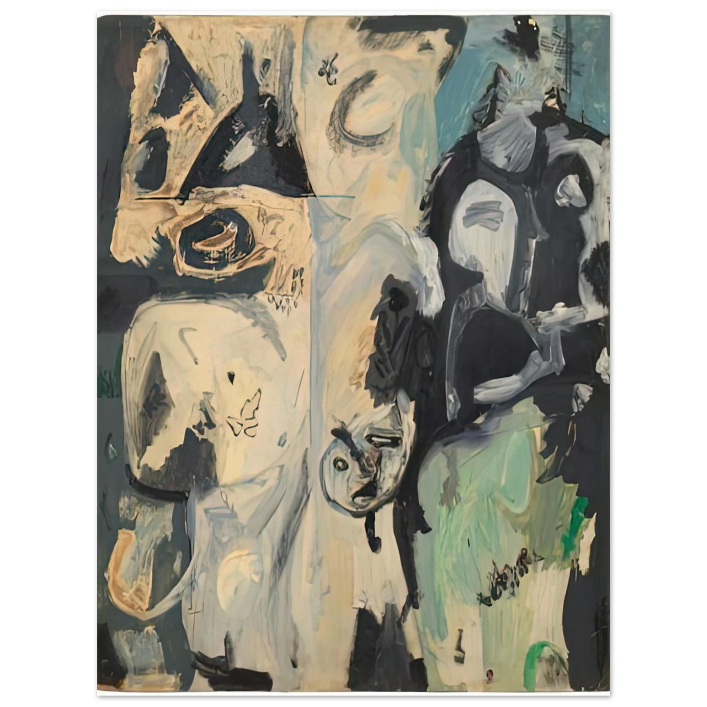 Helen Frankenthaler - Untitled, 1950- Wall Art - 21x29.7 cm / 8x12" - Fine Art Poster - -