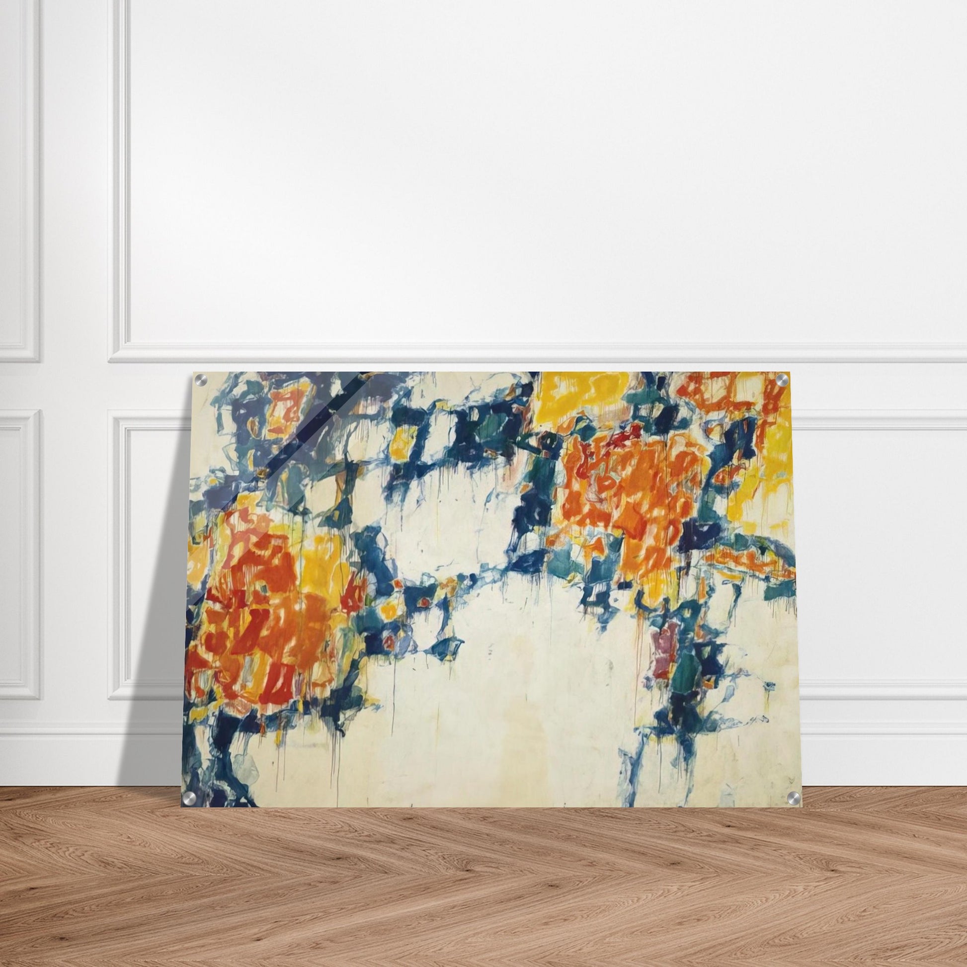 Basel Mural I - Sam Francis Acrylic Print - 70x100 cm / 28x40″ inches | Sam Francis Wall Art | Sam Francis Prints