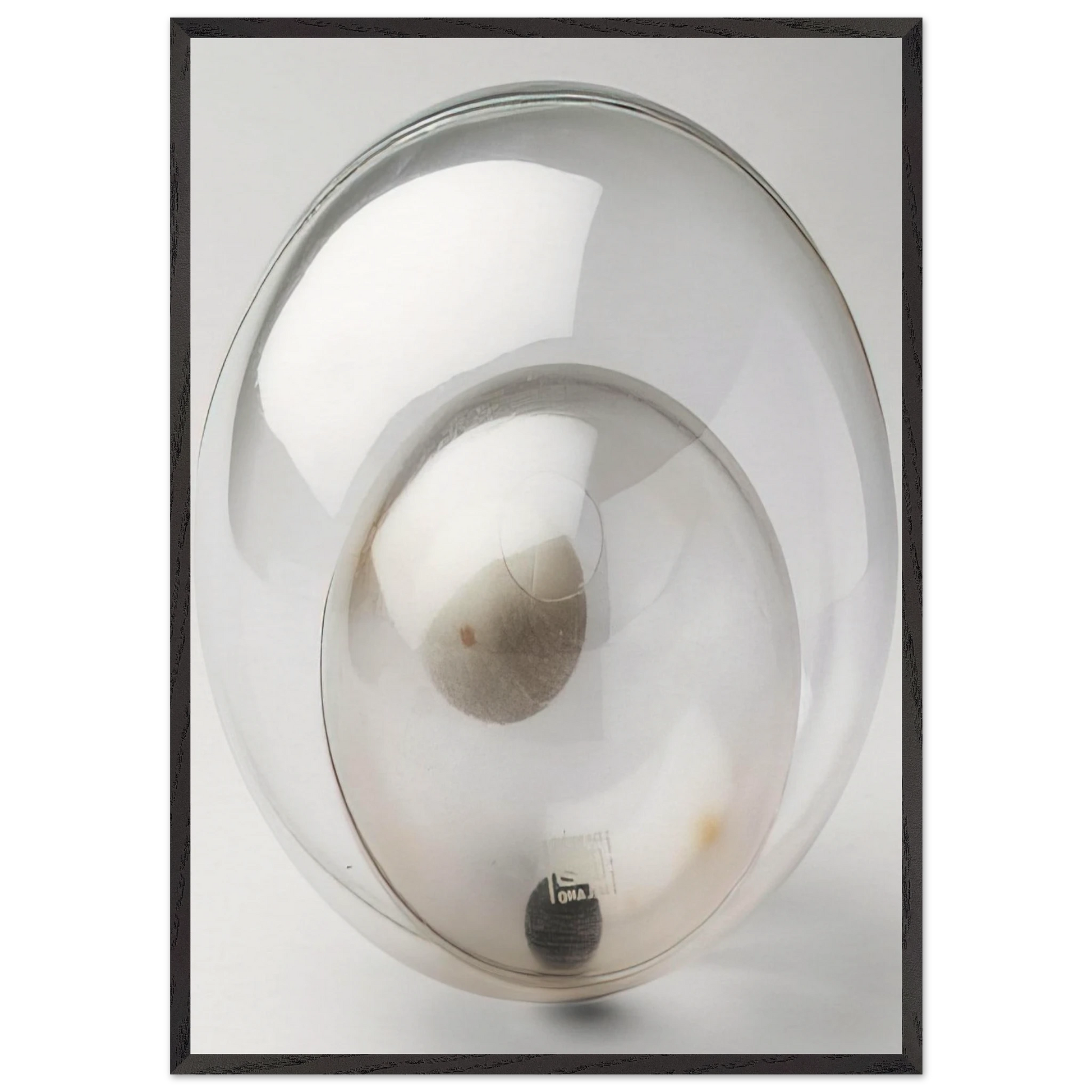 Double Spheres Object - 1963 - Bruno Munari Framed Art Print – Black Wooden Frame - Default Title - -Framed Art Print