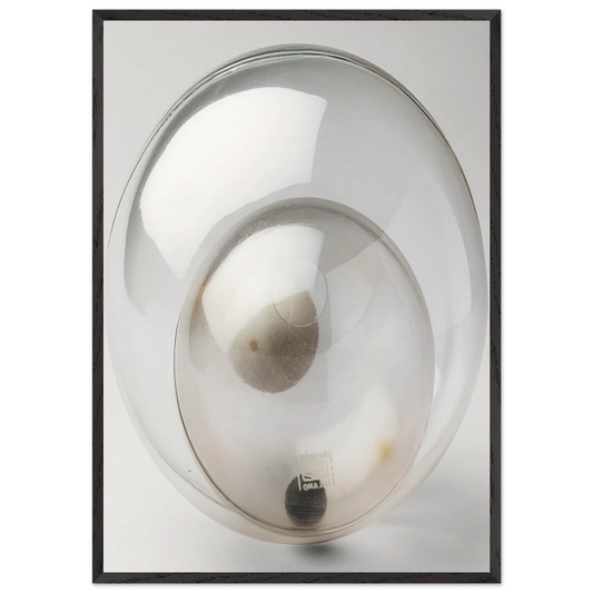 Double Spheres Object - 1963 - Bruno Munari Framed Art Print – Black Wooden Frame - Default Title - -Framed Art Print