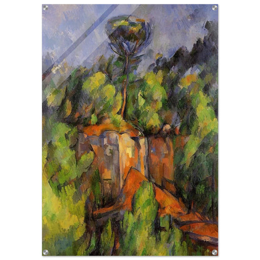 Bibemus Quarry - Paul Cézanne Acrylic Print - 70x100 cm / 28x40″ inches | Paul Cézanne Wall Art | Paul Cézanne Prints