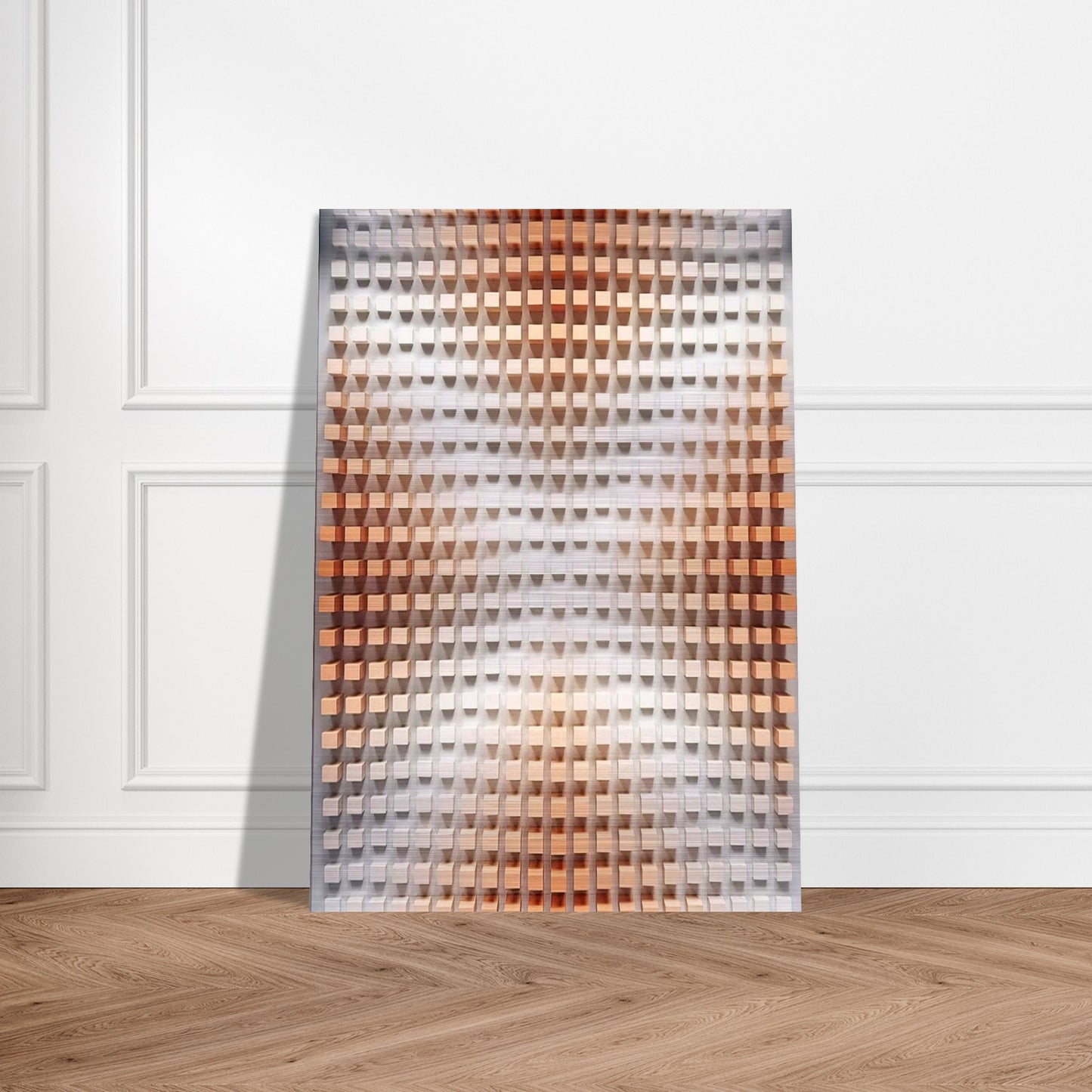 Rilievo cromodinamico - Op Art - Dadamaino Brushed Aluminum Print - 70x100 cm / 28x40 inches | Dadamaino Aluminum Print | Dadamaino Prints