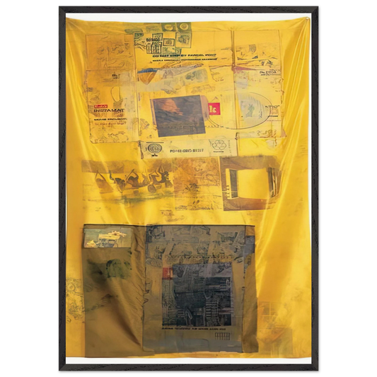 SULPHUR BANK HOARFROST 1974 - Robert Rauschenberg Framed Art Print – Black Wooden Frame - Default Title - -Framed Art Print