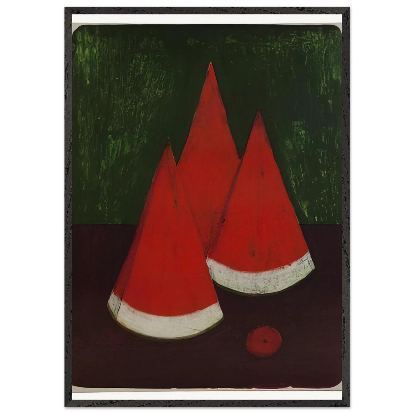 WATERMELONS - Rufino Tamayo Framed Art Print – Black Wooden Frame - Default Title - -Framed Art Print