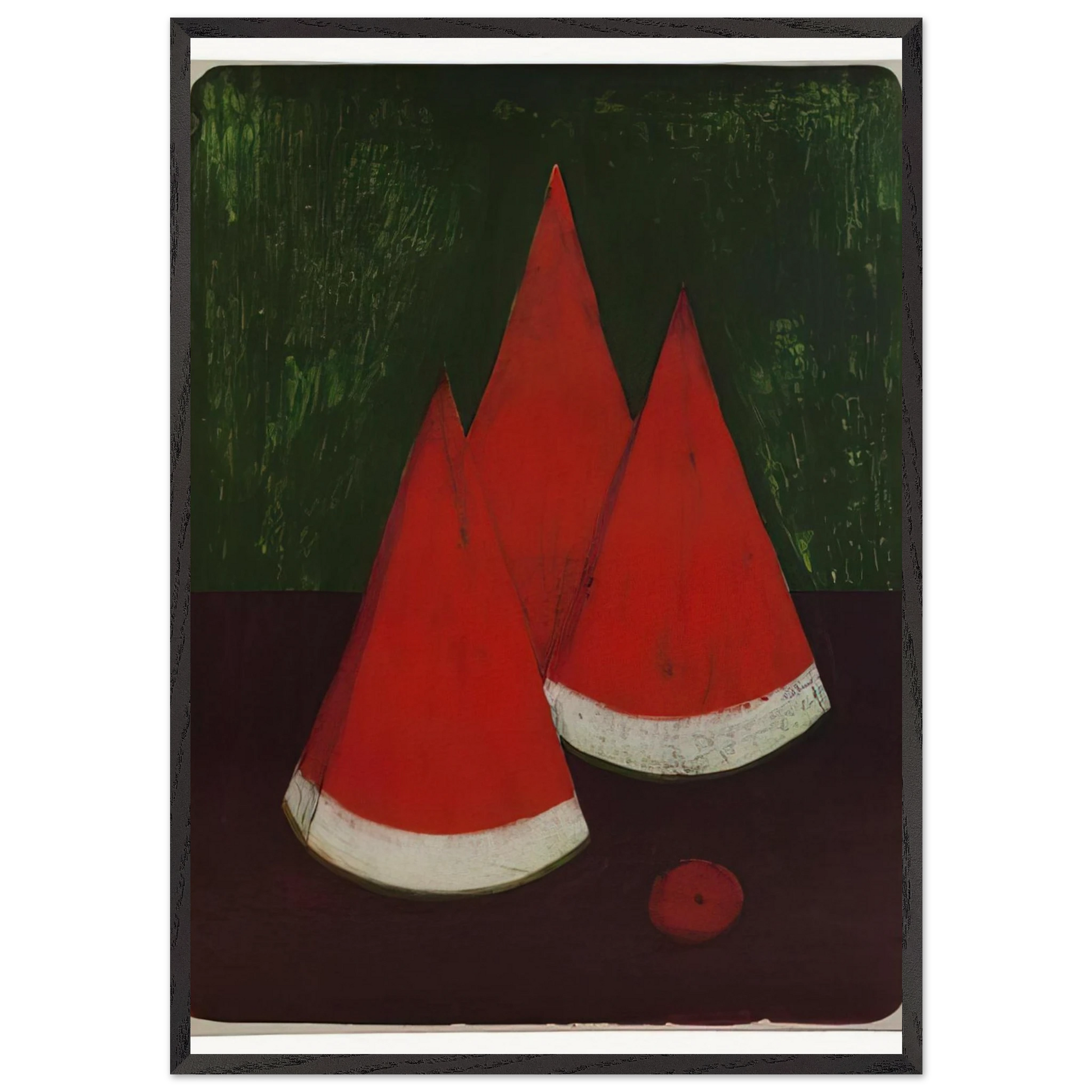 WATERMELONS - Rufino Tamayo Framed Art Print – Black Wooden Frame - Default Title - -Framed Art Print