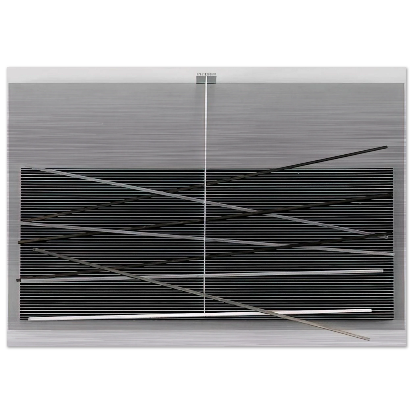 VIBRATIONS M TALLIQUES 1969 - Jesus Rafael Soto Brushed Aluminum Print - 70x100 cm / 28x40 inches | Jesus Rafael Soto Aluminum Print | Jesus Rafael Soto Prints