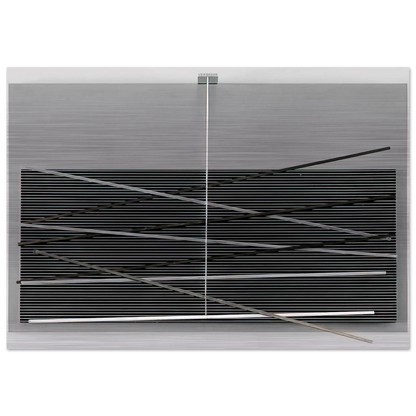 VIBRATIONS M TALLIQUES 1969 - Jesus Rafael Soto Brushed Aluminum Print - 70x100 cm / 28x40 inches | Jesus Rafael Soto Aluminum Print | Jesus Rafael Soto Prints