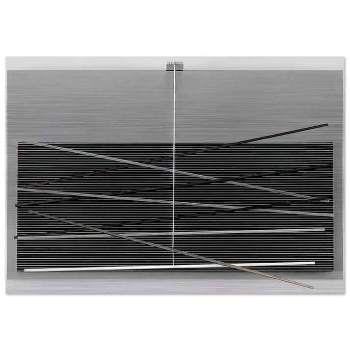 VIBRATIONS M TALLIQUES 1969 - Jesus Rafael Soto Brushed Aluminum Print - 70x100 cm / 28x40 inches | Jesus Rafael Soto Aluminum Print | Jesus Rafael Soto Prints