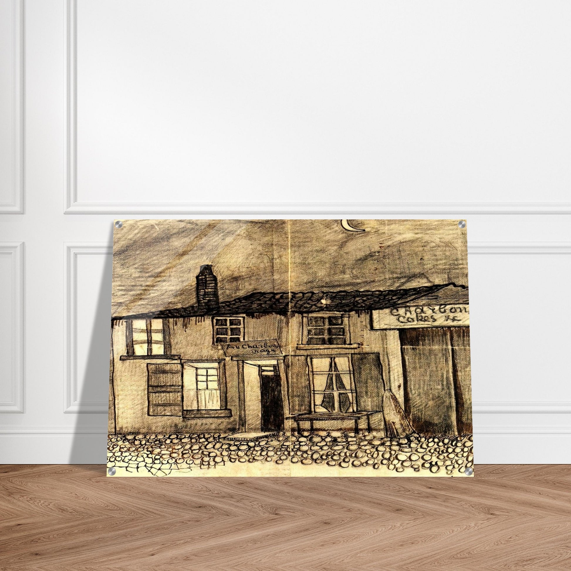 “Au Charbonnage” Café - Vincent van Gogh Acrylic Print - 70x100 cm / 28x40″ inches | Vincent van Gogh Wall Art | Vincent van Gogh Prints