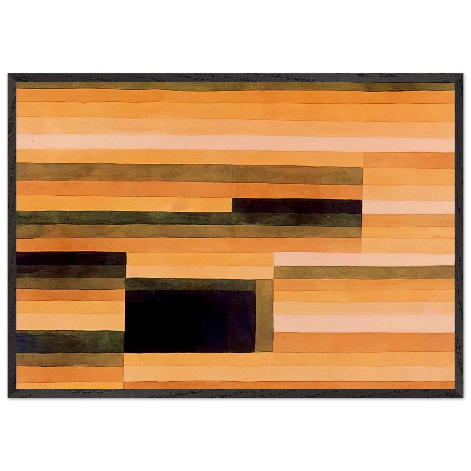 ROCK CHAMBER 1929 - Paul Klee Framed Art Print – Black Wooden Frame - Default Title - -Framed Art Print