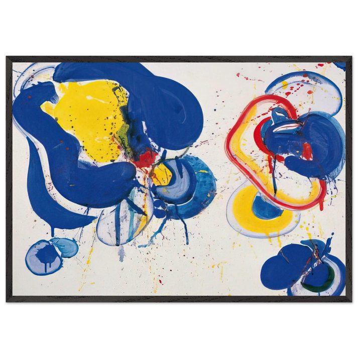 Dream It Is - Sam Francis 70x100 cm / 28x40 inches Framed Art Print – Black Wooden Frame