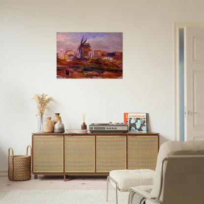 Windmill - Pierre-Auguste Renoir Brushed Aluminum Print - 70x100 cm / 28x40 inches | Pierre-Auguste Renoir Aluminum Print | Pierre-Auguste Renoir Prints