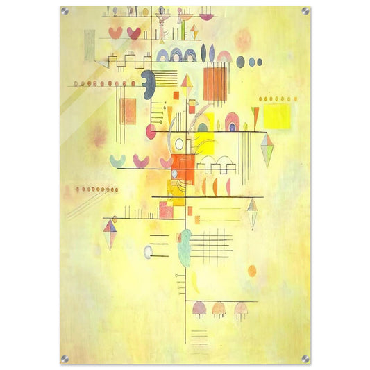 GENTLE ACCENT 1934 - Wassily Kandinsky Acrylic Print - 70x100 cm / 28x40″ inches