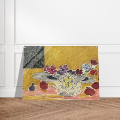 ANEMONES ET GRENADES 1946 - Henri Matisse Acrylic Print - 70x100 cm / 28x40″ inches