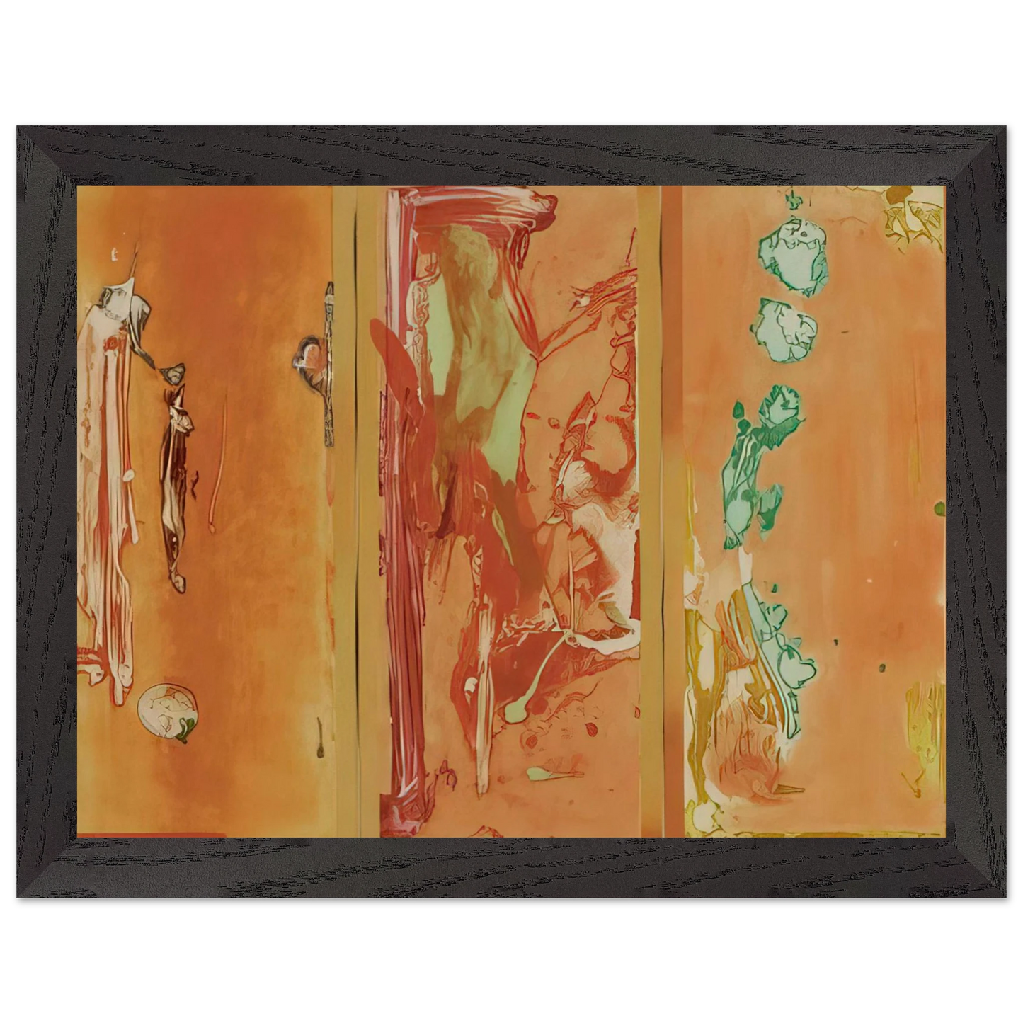 Helen Frankenthaler - Gateway - 1988 Wall art - 21x29.7 cm / 8x12" - Premium Wooden Framed Poster With Fine Art Paper - Wood frame