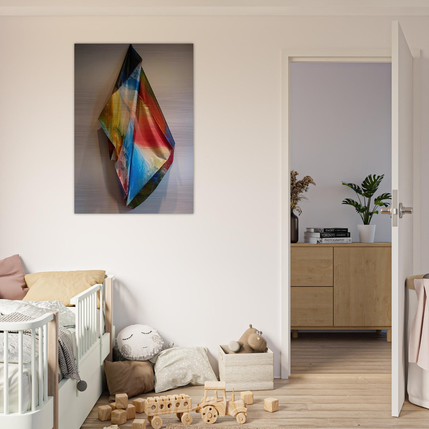 Tempo Series #2 - Sam Gilliam Brushed Aluminum Print - 70x100 cm / 28x40 inches | Sam Gilliam Aluminum Print | Sam Gilliam Prints