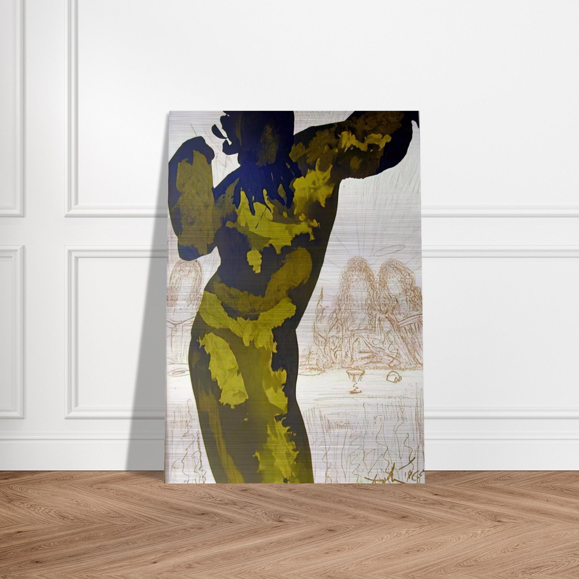 ET POST BUCCELLAM INTROIVIT IN EUM SATANAS PSALMS 40 10 1964 - Salvador Dali Brushed Aluminum Print - 70x100 cm / 28x40 inches | Salvador Dali Aluminum Print | Salvador Dali Prints