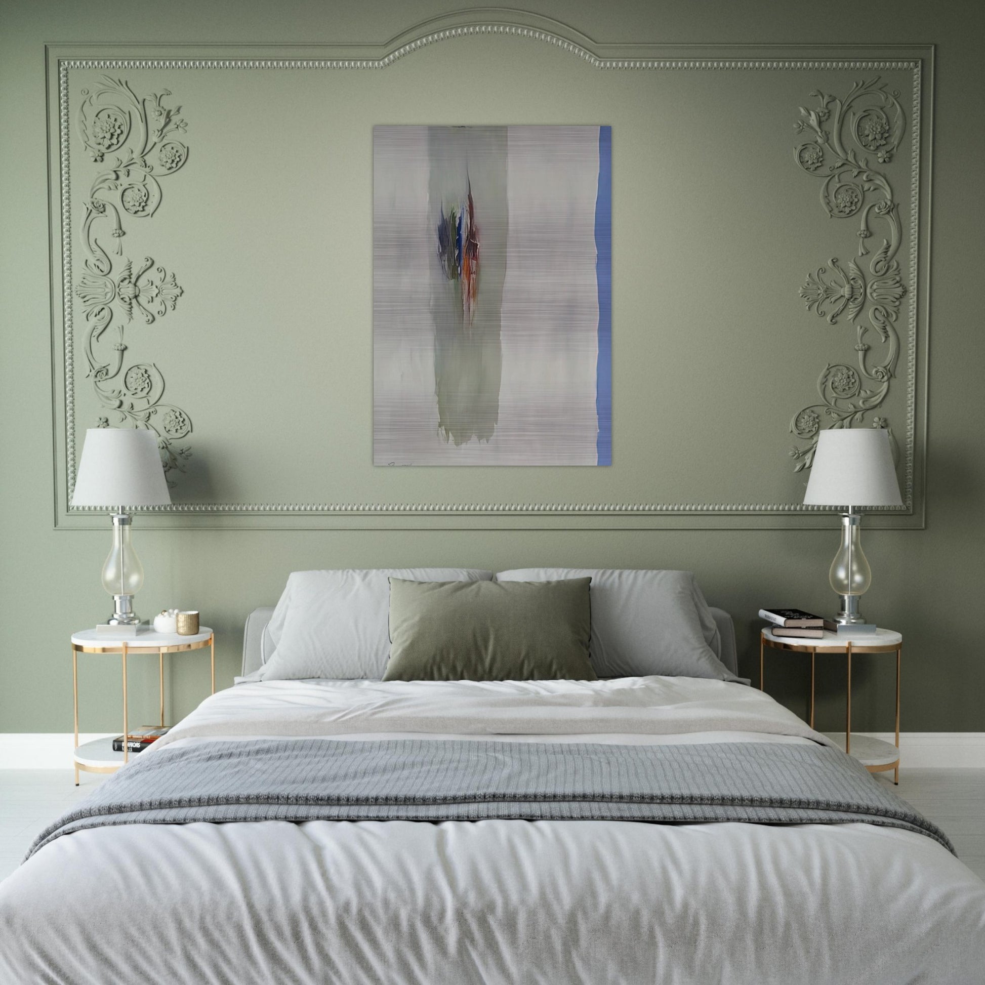 Sentinell III A - 1965 - Theodoros Stamos Brushed Aluminum Print - 70x100 cm / 28x40 inches | Theodoros Stamos Aluminum Print | Theodoros Stamos Prints