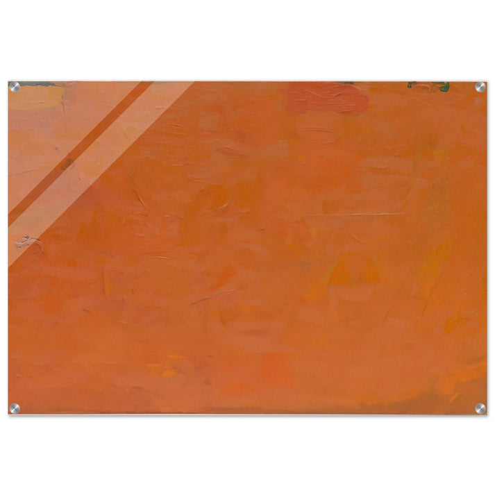 Untitled Orange Painting - Robert Ryman Acrylic Print - 70x100 cm / 28x40″ inches | Robert Ryman Wall Art | Robert Ryman Prints
