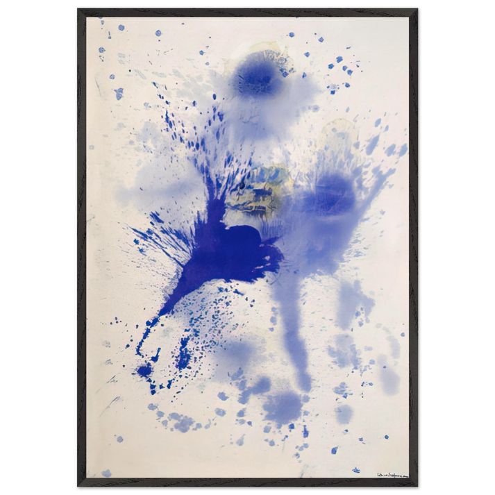 Astral Nebula - Hans Hofmann 70x100 cm / 28x40 inches Framed Art Print – Black Wooden Frame