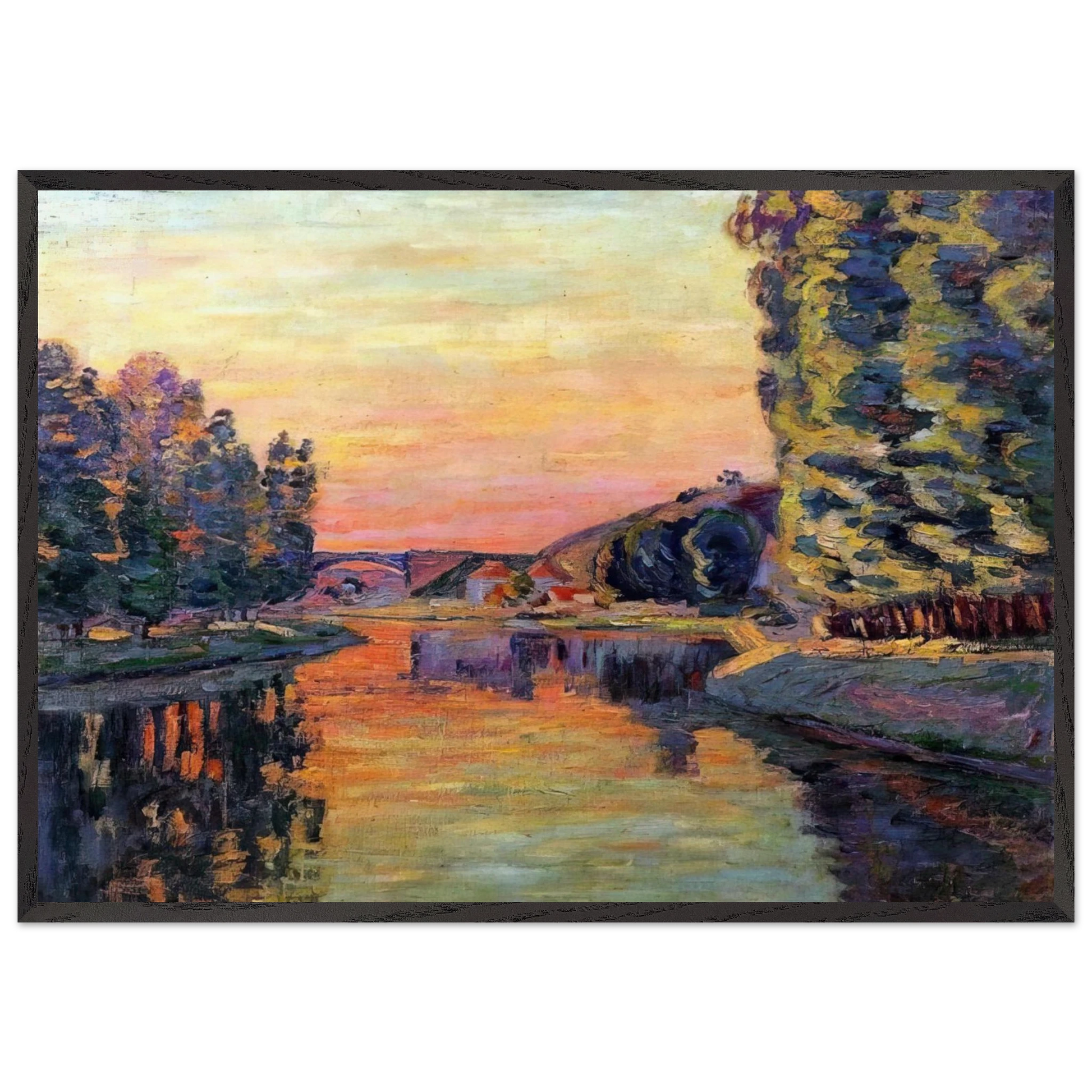 Moret - 1902 - Armand Guillaumin Framed Art Print – Black Wooden Frame - Default Title - -Framed Art Print