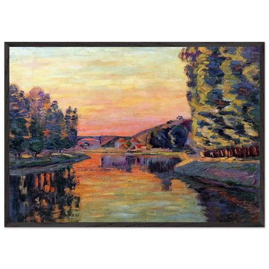 Moret - 1902 - Armand Guillaumin Framed Art Print – Black Wooden Frame - Default Title - -Framed Art Print