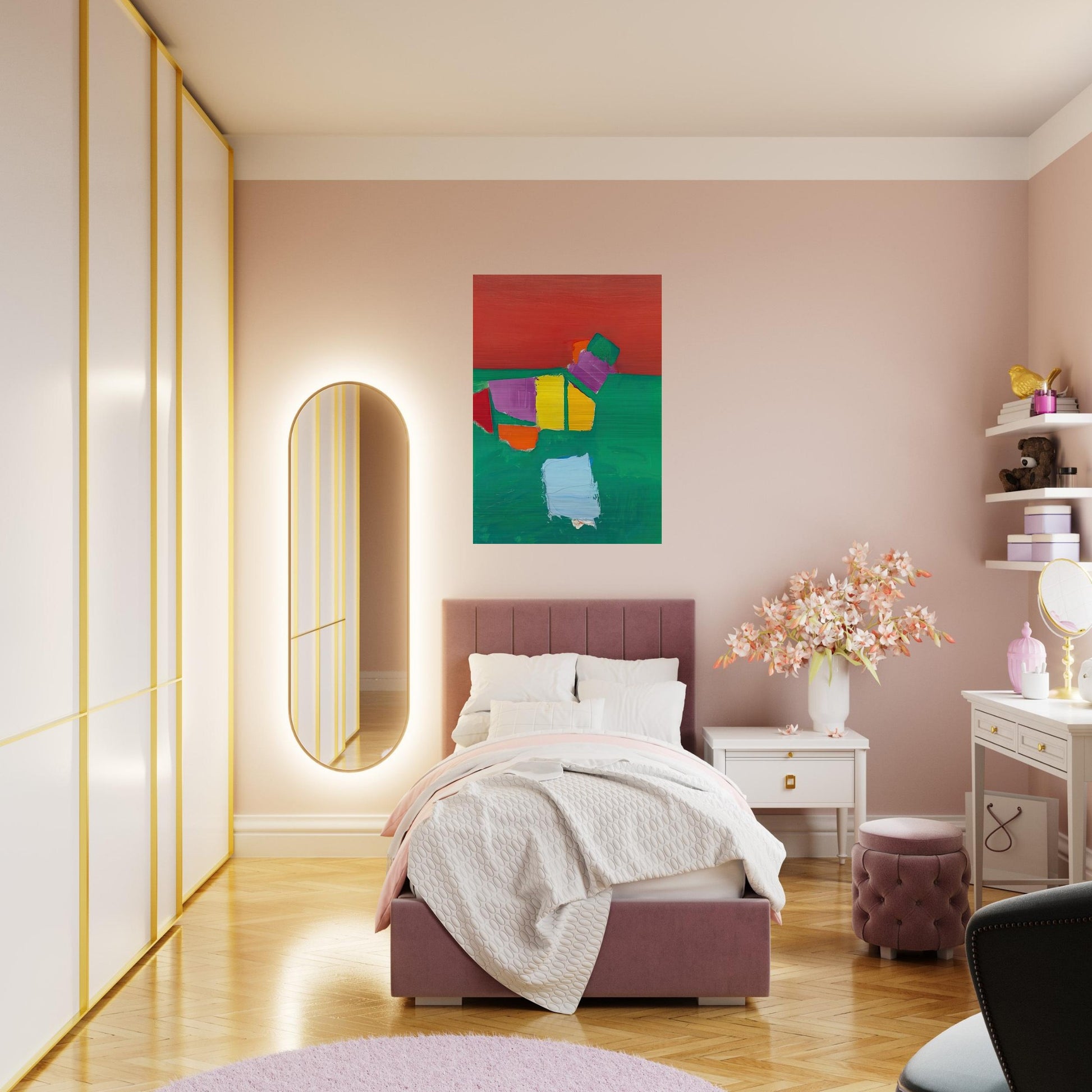 Les Martigues Composition - 1954 - Nicolas de Stael Brushed Aluminum Print - 70x100 cm / 28x40 inches | Nicolas de Stael Aluminum Print | Nicolas de Stael Prints