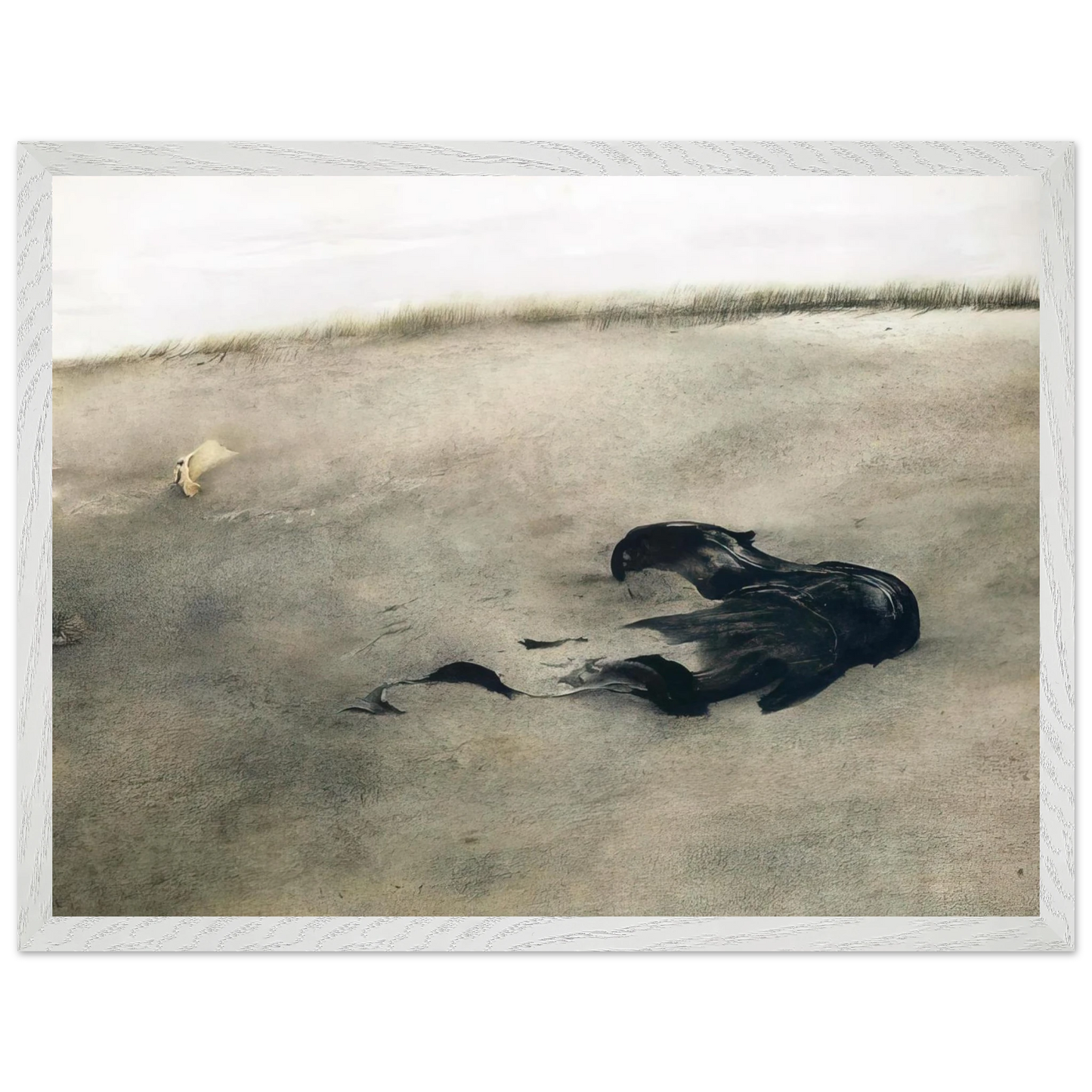 Andrew Wyeth - NOT DETECTED 37 Wall Art - 30x40 cm / 12x16 inches - Premium Wooden Framed Poster With Fine Art Paper - Black frame