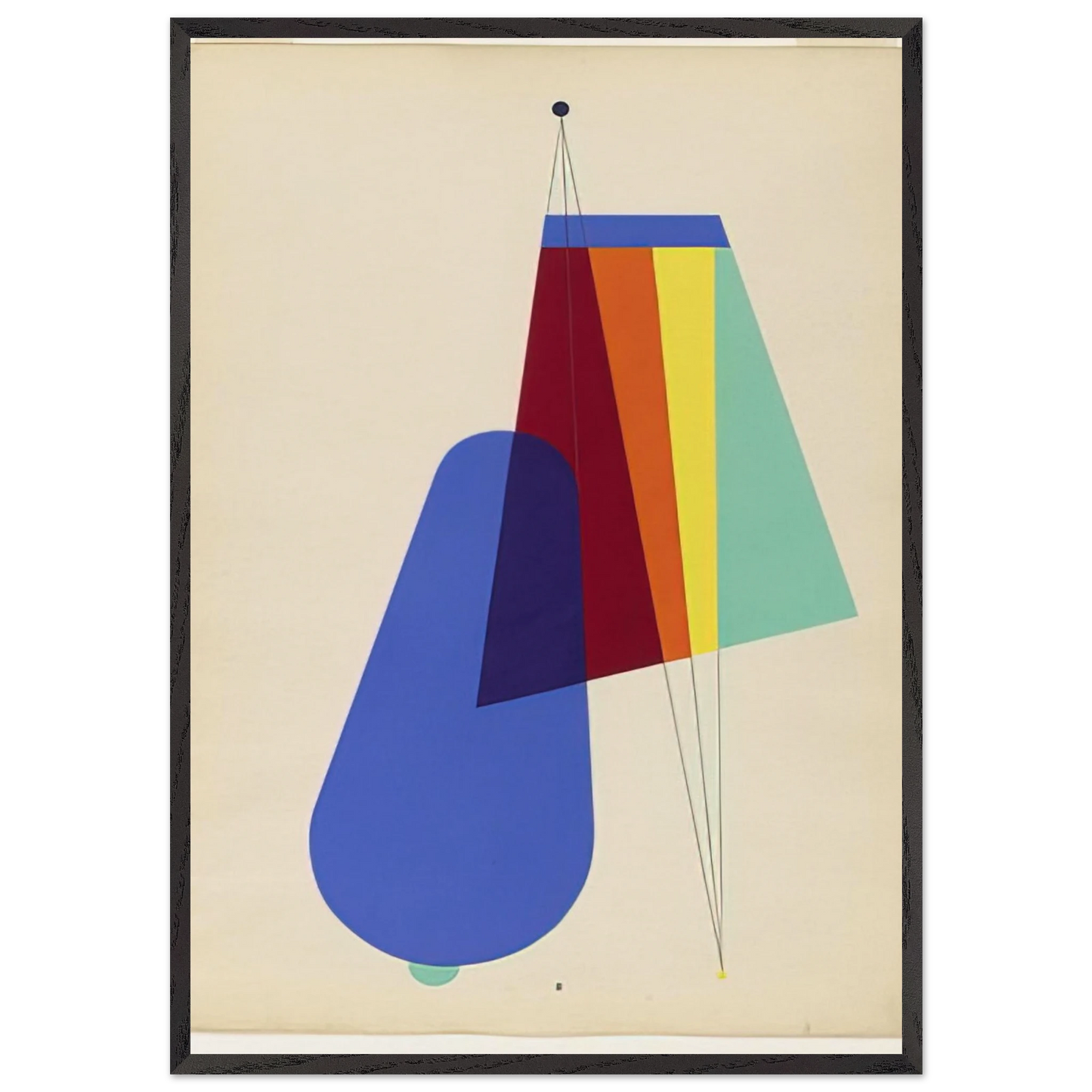 LONG DISTANCE FROM THE PORTFOLIO REVOLVING DOORS 1926 - Man Ray Framed Art Print – Black Wooden Frame - Default Title - -Framed Art Print