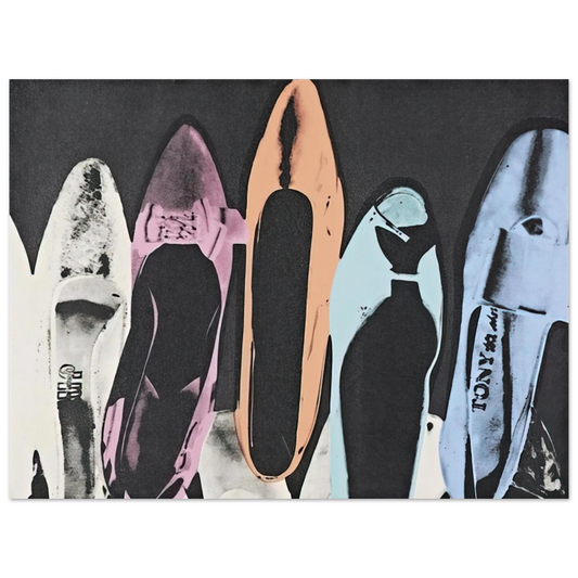 Andy Warhol - Diamond Dust Shoes Fine Art Poster - 13x18 cm / 5x7 inches