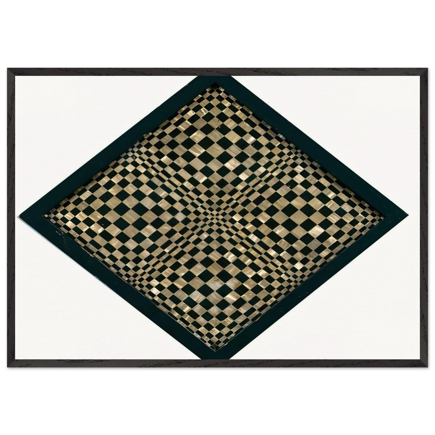 Oggetto ottico dynamico - Op Art - Dadamaino Framed Art Print – Black Wooden Frame - Default Title - -Framed Art Print