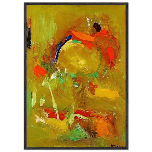 Genius Logic - Hans Hofmann 70x100 cm / 28x40 inches Framed Art Print – Black Wooden Frame