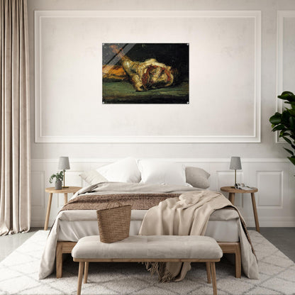 Still Life Bread and Leg of Lamb - Paul Cézanne Acrylic Print - 70x100 cm / 28x40″ inches