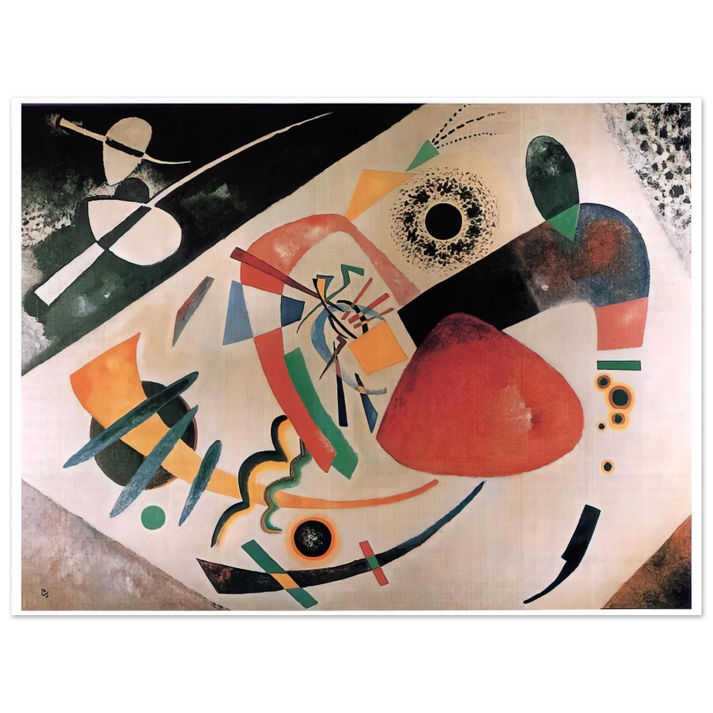 Wassily Kandinsky - RED SPOT II 1921 Fine Art Poster - Default Title