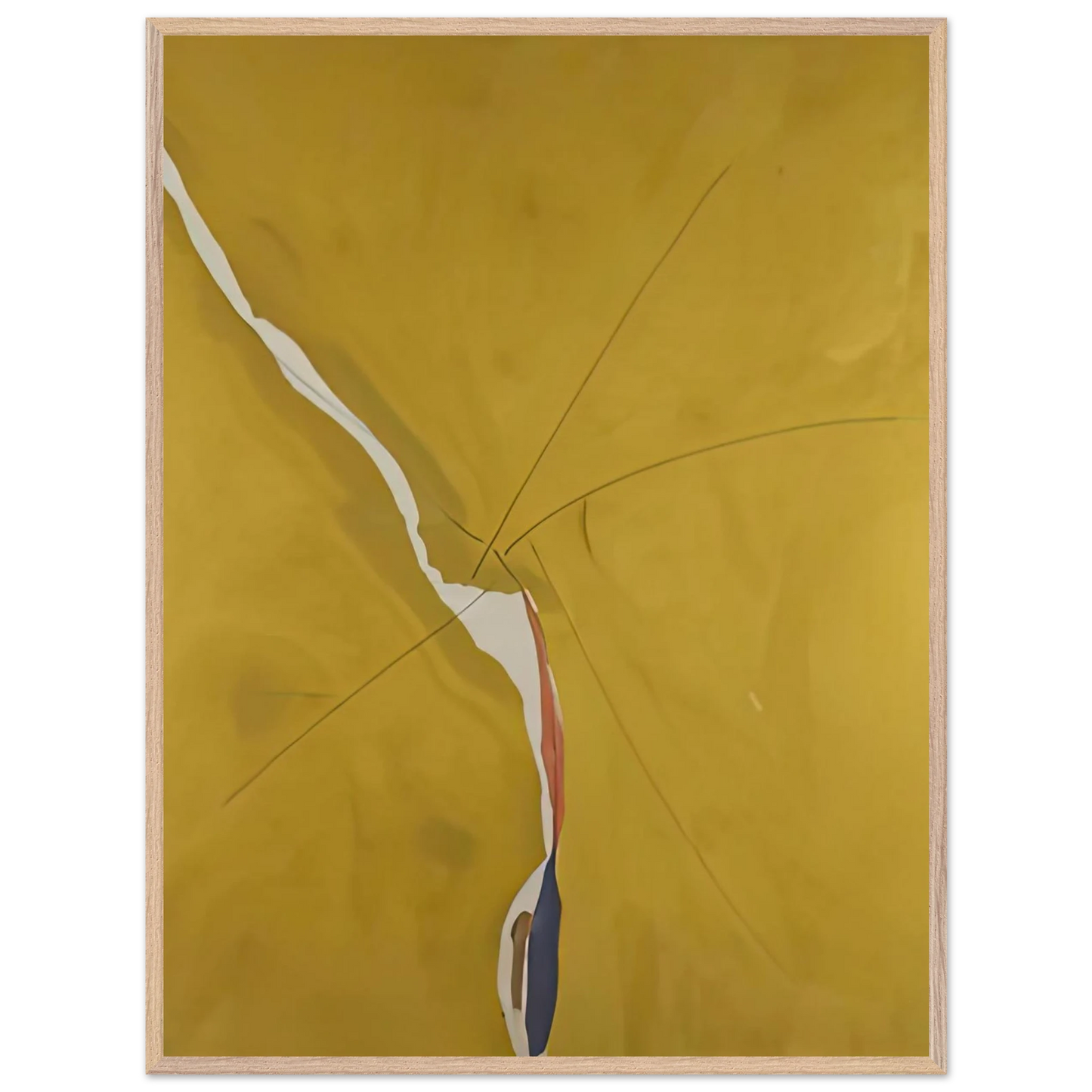 Helen Frankenthaler - Sesame, 1970- Wall Art - 60x80 cm / 24x32 inches - Premium Wooden Framed Poster With Fine Art Paper - White frame