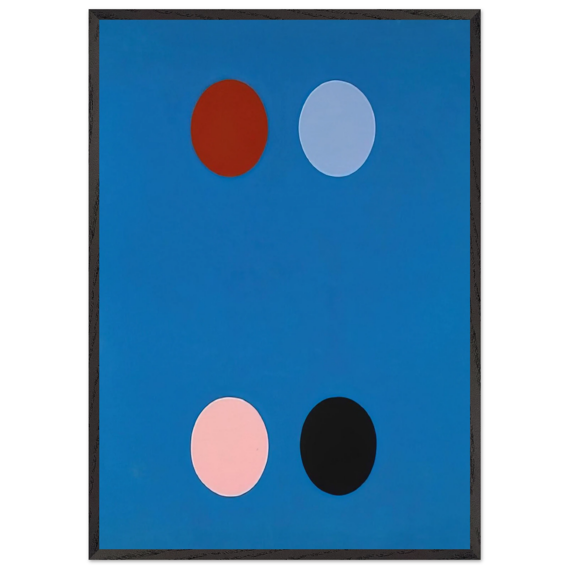 France Blue - 1965 - Thomas Downing Framed Art Print – Black Wooden Frame - Default Title - -Framed Art Print