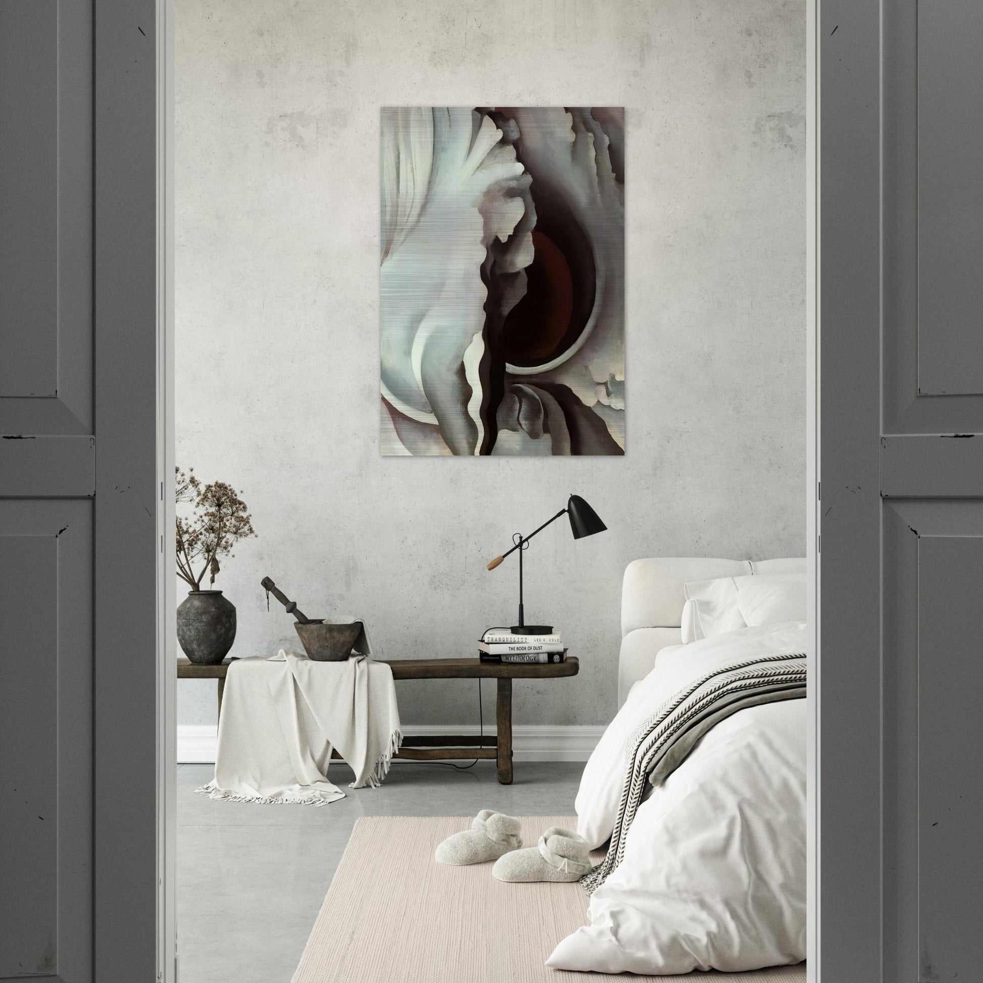 Black Iris - Georgia O'Keeffe Brushed Aluminum Print - 70x100 cm / 28x40 inches | Georgia O'Keeffe Aluminum Print | Georgia O'Keeffe Prints