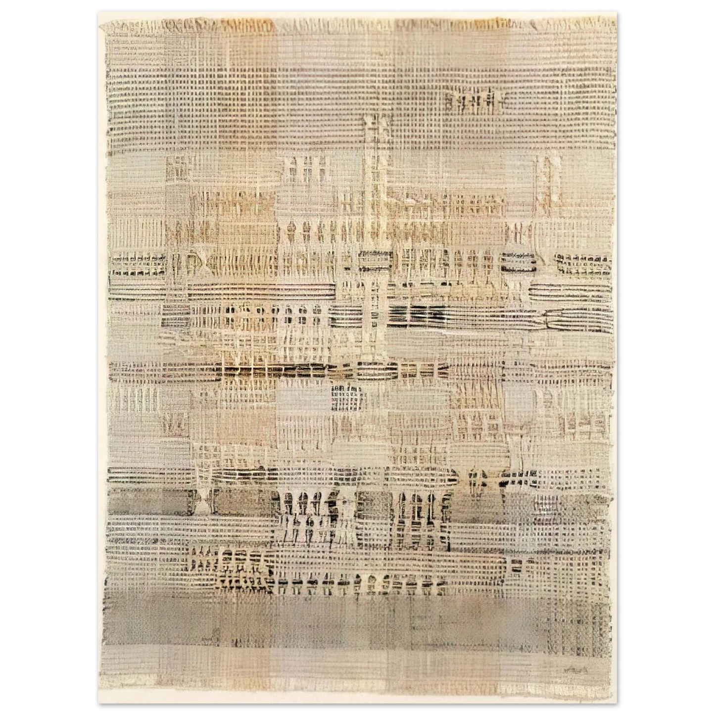 Anni Albers - DEVELOPMENT IN ROSE I 1952 Fine Art Poster - Default Title