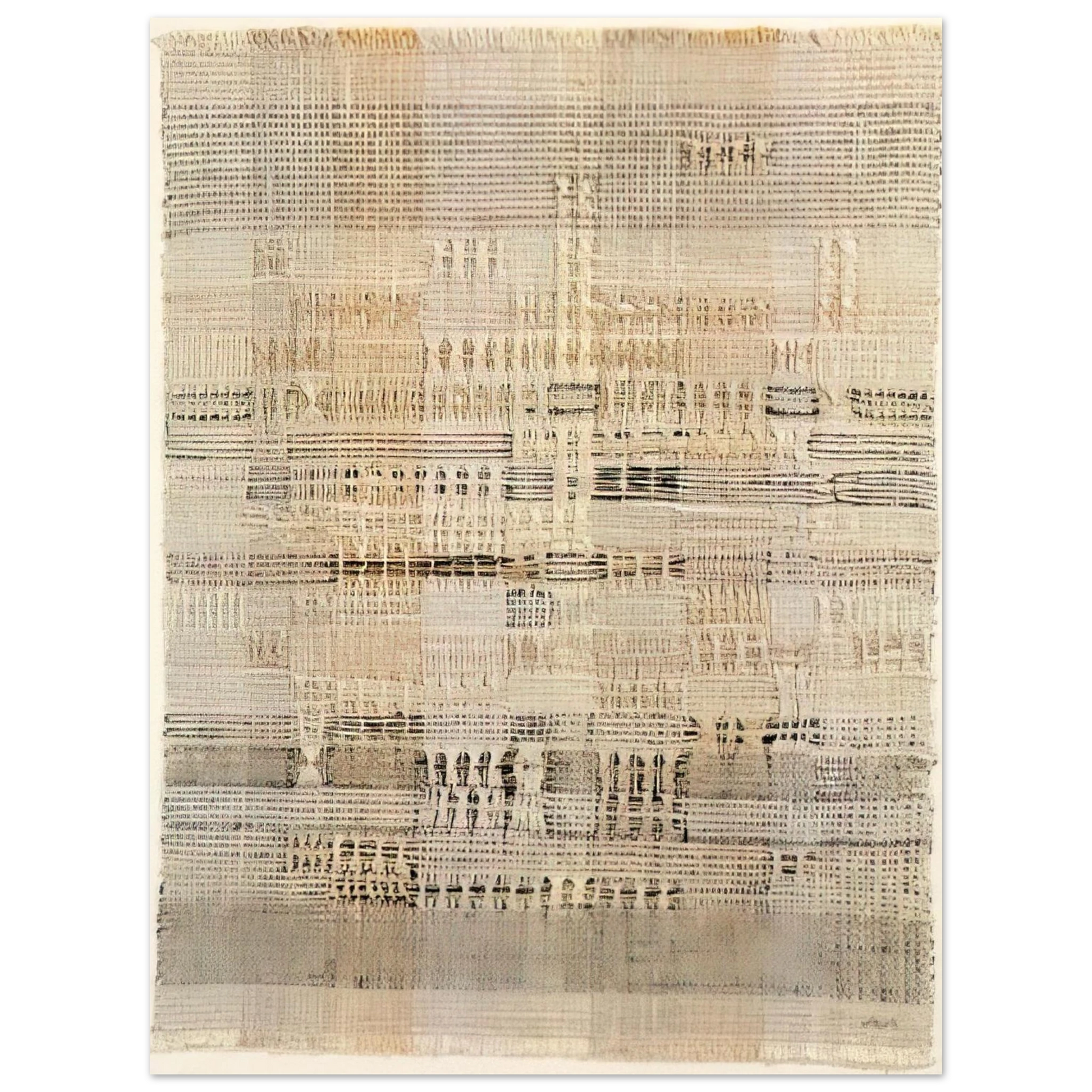 Anni Albers - DEVELOPMENT IN ROSE I 1952 Fine Art Poster - Default Title