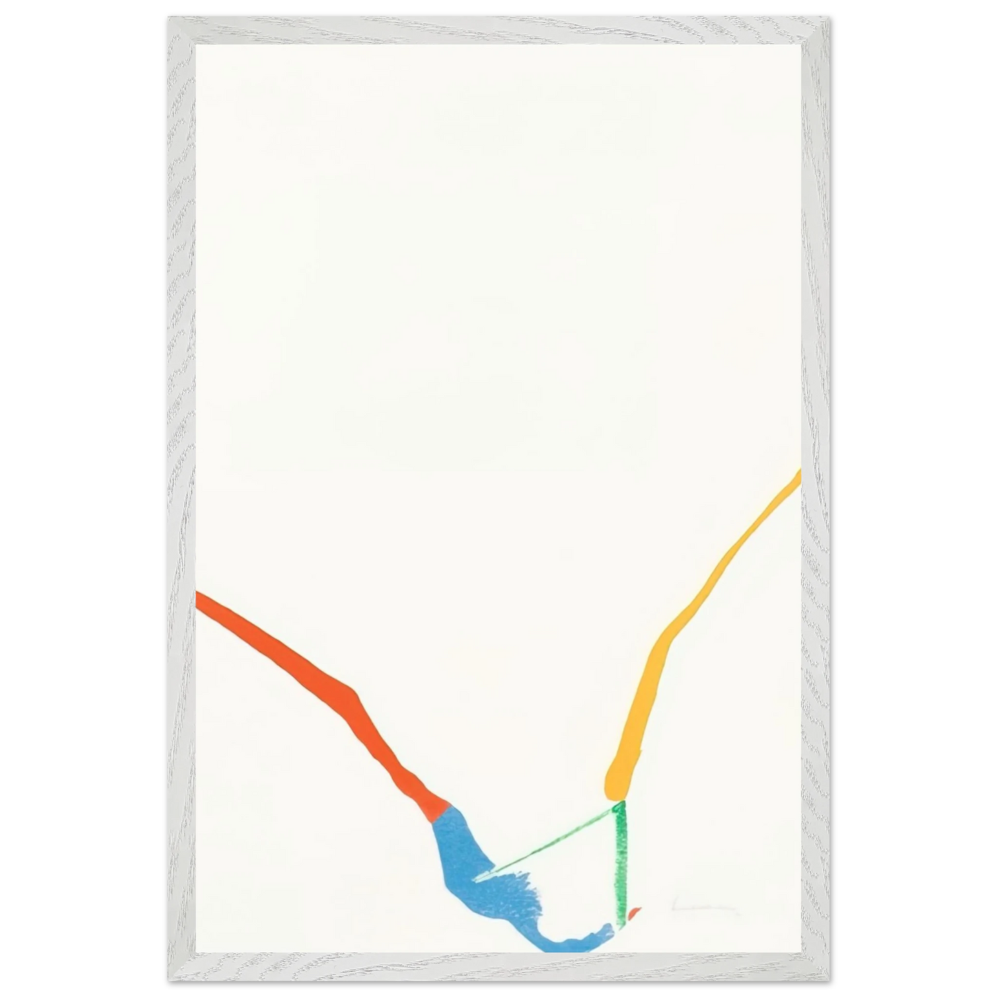 Helen Frankenthaler - What Red Lines Can Do - 1970 Wall art - 45x60 cm / 18x24 inches - Fine Art Poster - -