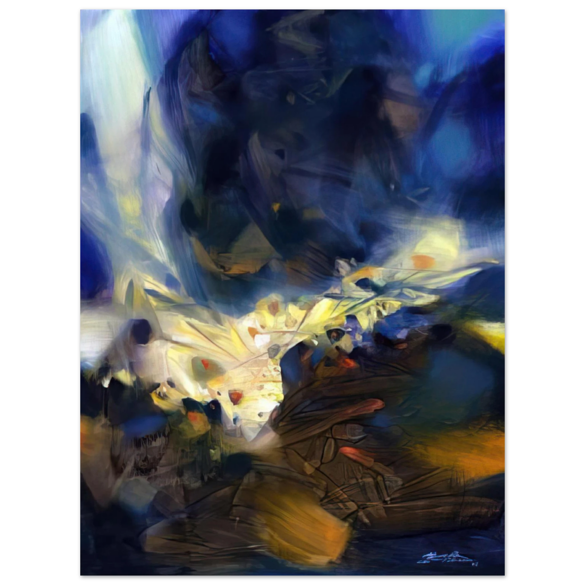 Chu teh Chun - LE SOUFFLE QUI LIBERE LA MATIERE 2006 Fine Art Poster - Default Title
