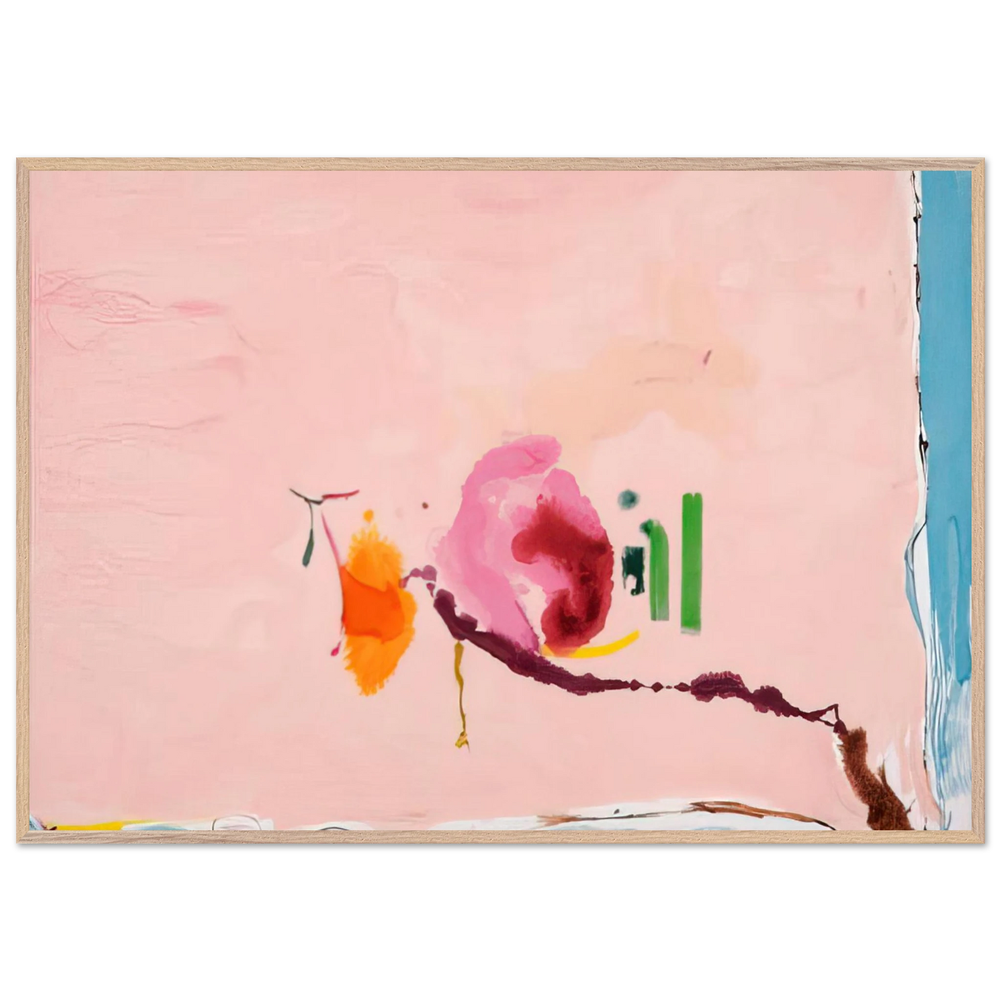 Helen Frankenthaler - Flirt - 1995 Wall art - 30x45 cm / 12x18 inches - Fine Art Poster - -
