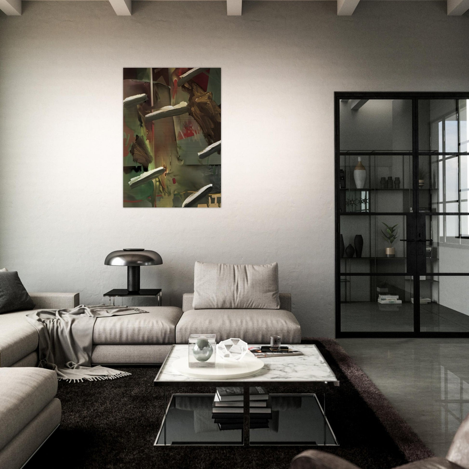 ABSTRAKTES BILD ABSTRACT PAINTING 1976 - Gerhard Richter Brushed Aluminum Print - 70x100 cm / 28x40 inches | Gerhard Richter Aluminum Print | Gerhard Richter Prints