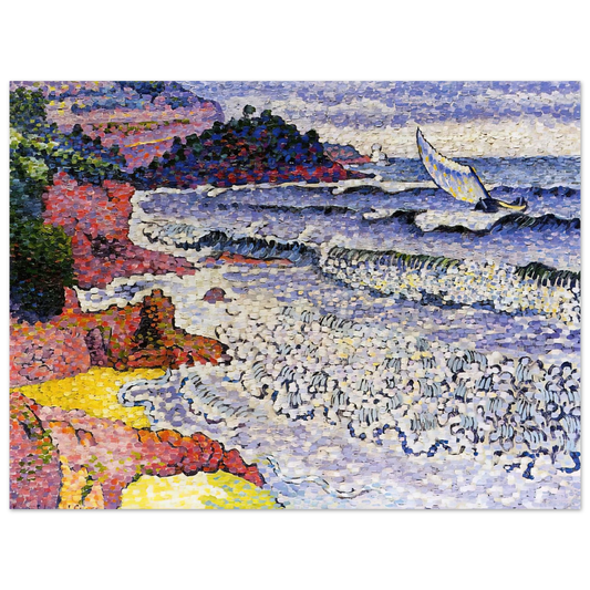 Henri-Edmond Cross - The Choppy Sea Fine Art Poster - Default Title