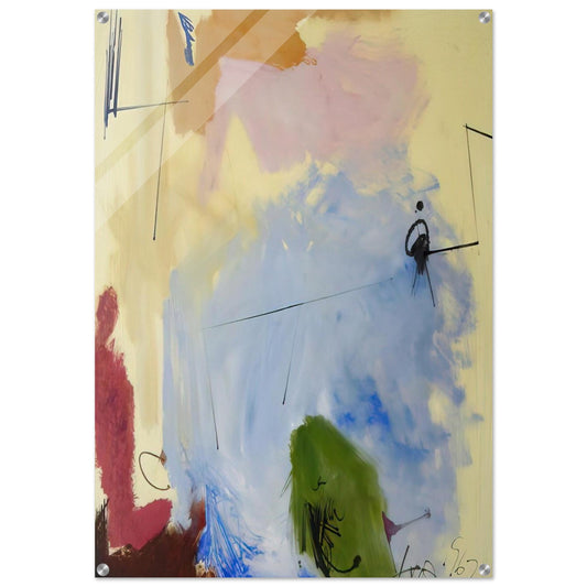 At Miss Webb's - 1963 - Hassel Smith Acrylic Print - 70x100 cm / 28x40″ inches | Hassel Smith Wall Art | Hassel Smith Prints