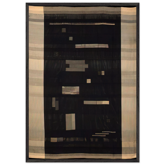 ANCIENT WRITING 1936 - Anni Albers Framed Art Print – Black Wooden Frame - Default Title - -Framed Art Print