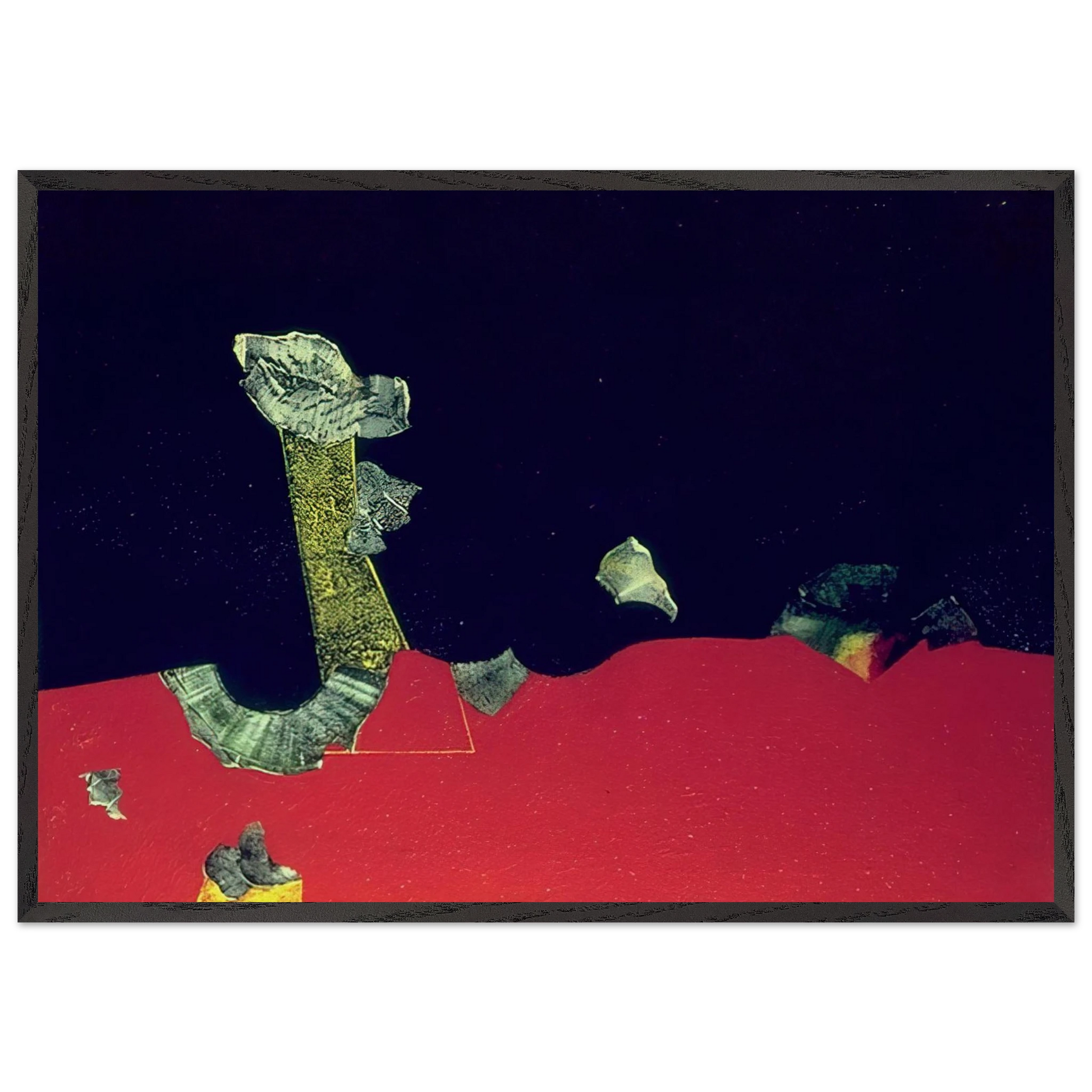 Landscape with shells - Max Ernst Framed Art Print – Black Wooden Frame - Default Title - -Framed Art Print